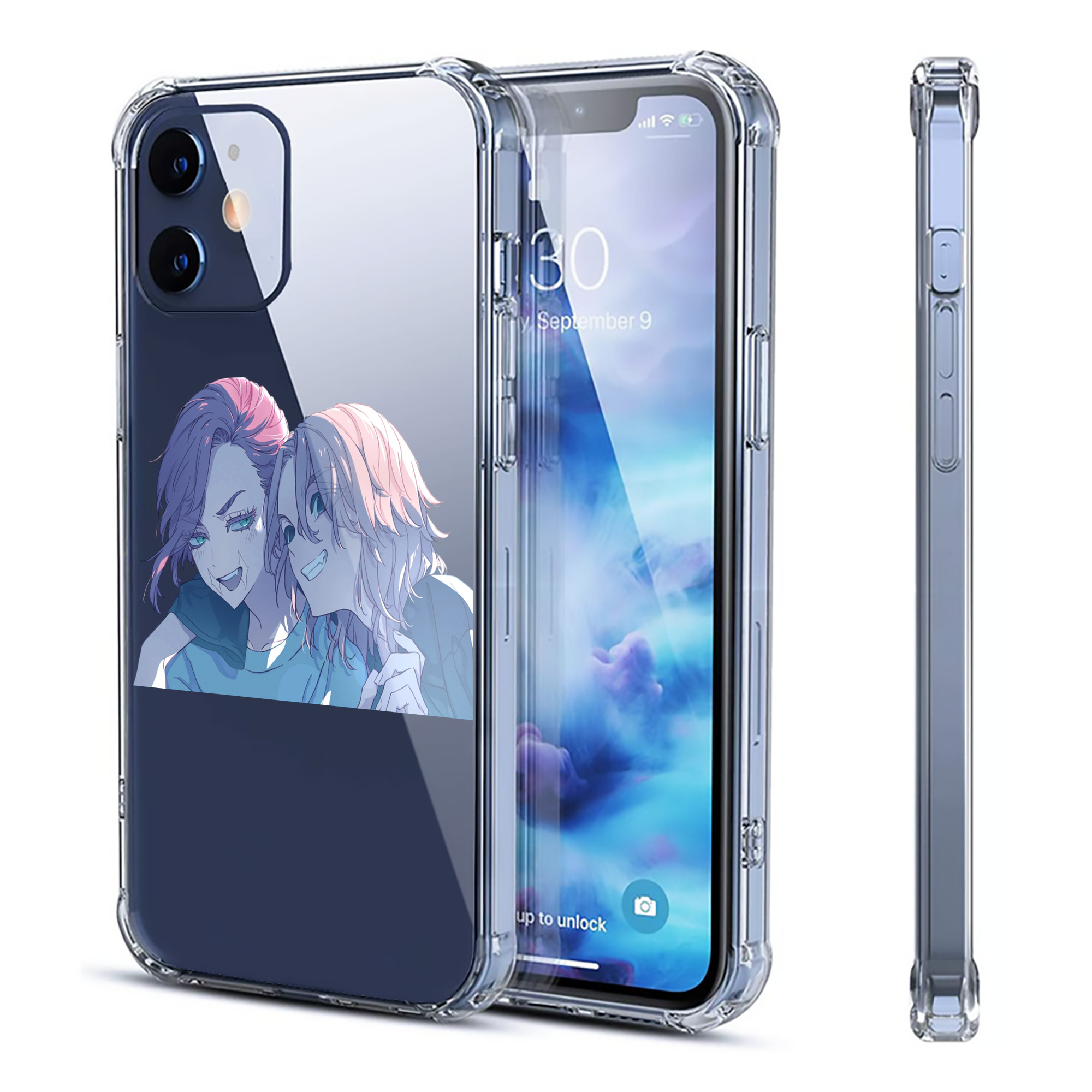 （画像用） 東京リベンジャーズ Tokyo Revengers 【iPhone 12シリーズ対応】透明スマホケース（クリアソフトケース）
